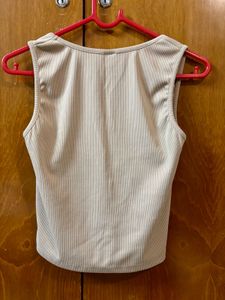 SSS Ruched Square Neck Ribbed Tank Top
