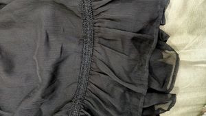 Chic Black Wrap Dress with Tie Waist
