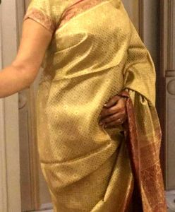 delivery free pure katan silk saree with blouse