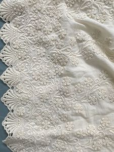 Cream Embroidered Sleeveless Blouse