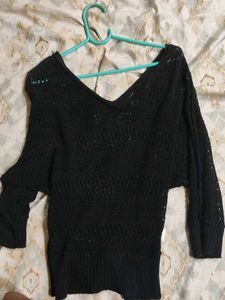 Chic Black Knitted Sweater