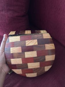 Wood sling bag