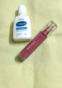 Cetaphil Cleanser & Swiss Beauty Lip Gloss