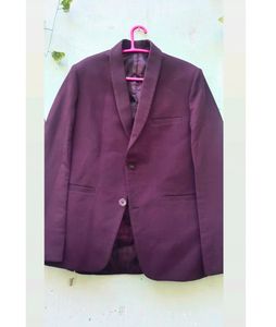 Burgundy Colour Mens Blazer