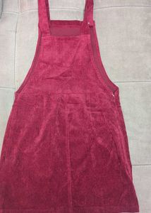 Velvet Overall Dress