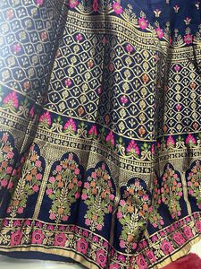 Beautiful Navy Blue Lehenga Skirt