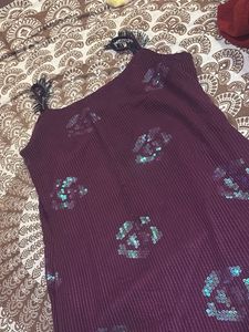 Sparkly Sequin Rose Kurti