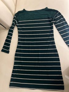 Zara Striped Long Sleeve Dress