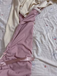 Cute Ruched Dress Set
