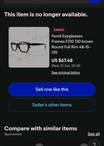 Authentic Fendi  sunglasses