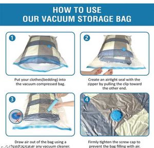 Set of 5 vacuum Storage Bags with Pump