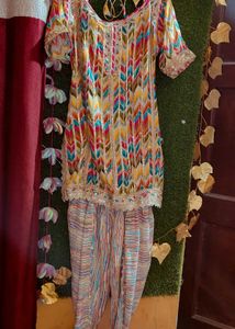haldi function suit yellow and multicolour