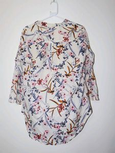 Floral Print V-Neck Top