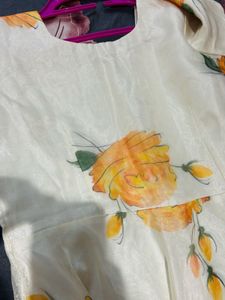 Floral Print Kurta Dress