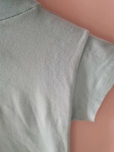 Baby Blue Mock Neck Top