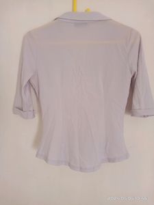 Olive Silver Chiffon Blazer