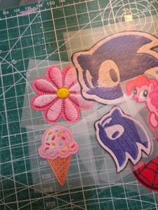 Embroided Iron-On Stickers pack of 6