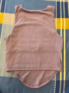 Mauve Ribbed Tank Top