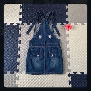 Ripped Denim Pinafore Dungaree⭐️
