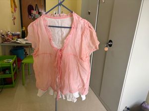 Savana Pink Ruffle top
