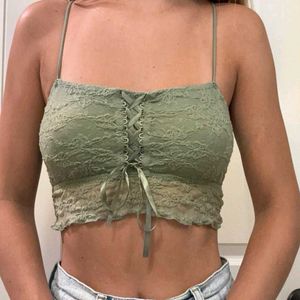 6258. Cute sage top