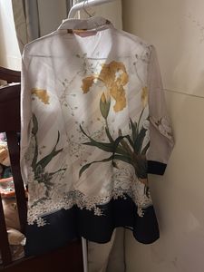 Exquisite Floral Print Kimono-Style co ord set