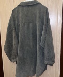 Oversized Corduroy Shirt Jacket