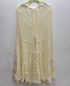 White Pearl Detailing Sharara Set