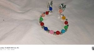 Colorful Beaded Bracelet &amp; Earring Set