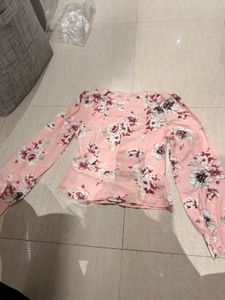 Floral Print Long Sleeve Blouse