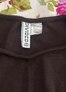 h&amp;m ribbed full sleeves top