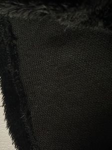 Cozy Black Faux Fur Mock Neck Top