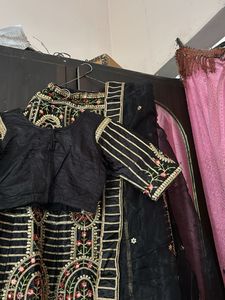 Embroidered Black Lehenga Choli