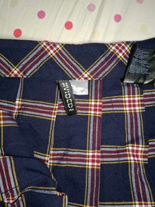 Plaid Pleated Mini Skirt