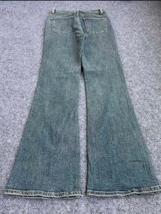 Classic Blue Denim Flare Jeans