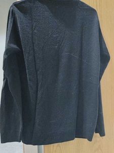 Men's Black Graphic Print Sweater