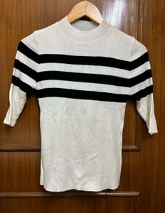 Striped Knit Stretchable Top