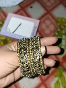 Exquisite Mirror Work Bangles Set