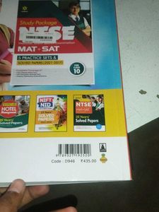NTSE MAT+SAT Class X Solved Papers
