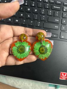 resin art handmade earrings