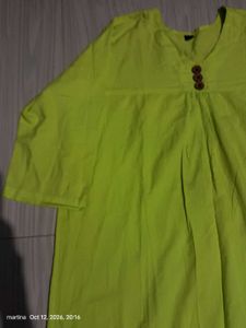 Vibrant Green Cotton Kurta Set
