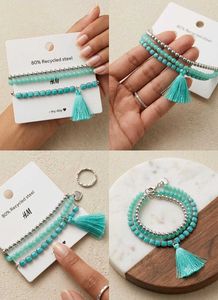Boho Beaded Bracelets Set
