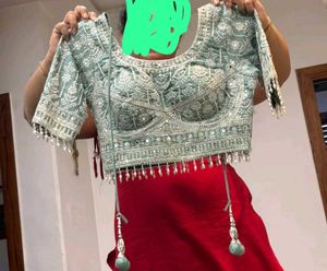 Embellished Designer Blouse Sharara Set