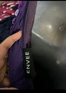 Elegant Purple Stone-studded Maxi Dress