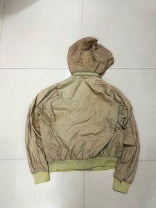 Vintage Men's Beige Bomber Jacket 🇺🇸
