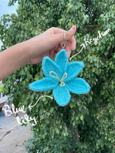 Handmade Pink Lily Keychain