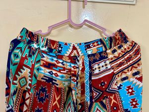 Boho Patchwork Palazzo Pants