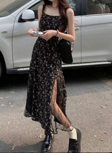 🥰🎀Black pretty floral dress