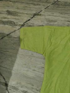 Lime Green Button-Down Shirt