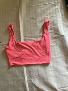 Pink Bershka Crop Top